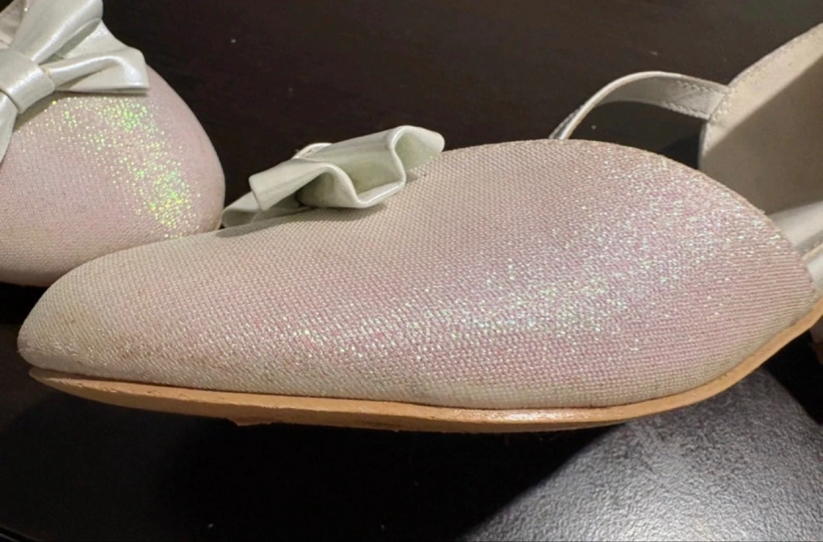 Glitterende hakken met klittenband voor meisjes – photo 5